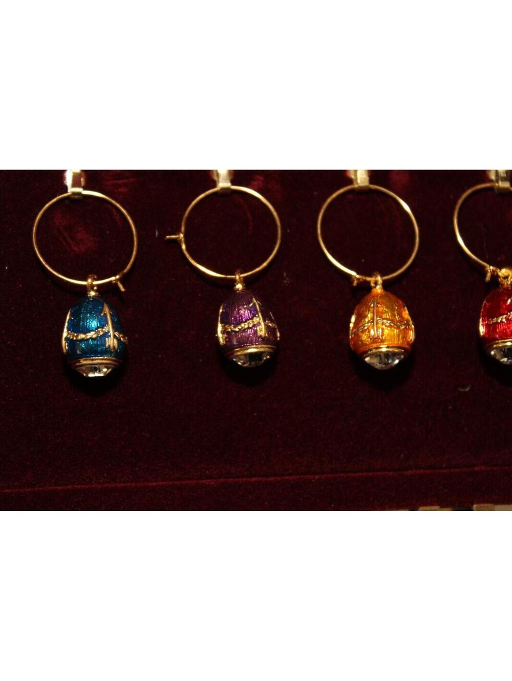 Imperial Court Faberge Egg Wine Charms - Picture 6 of 11